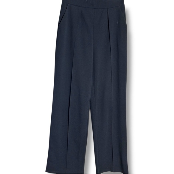 H&M Chic Black Comfortable Cropped Boot Leg High Waisted No Closure Trousers - Picture 14 of 16